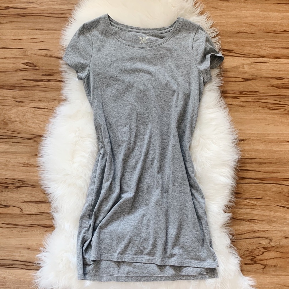 Comfy Gray T-Shirt Dress